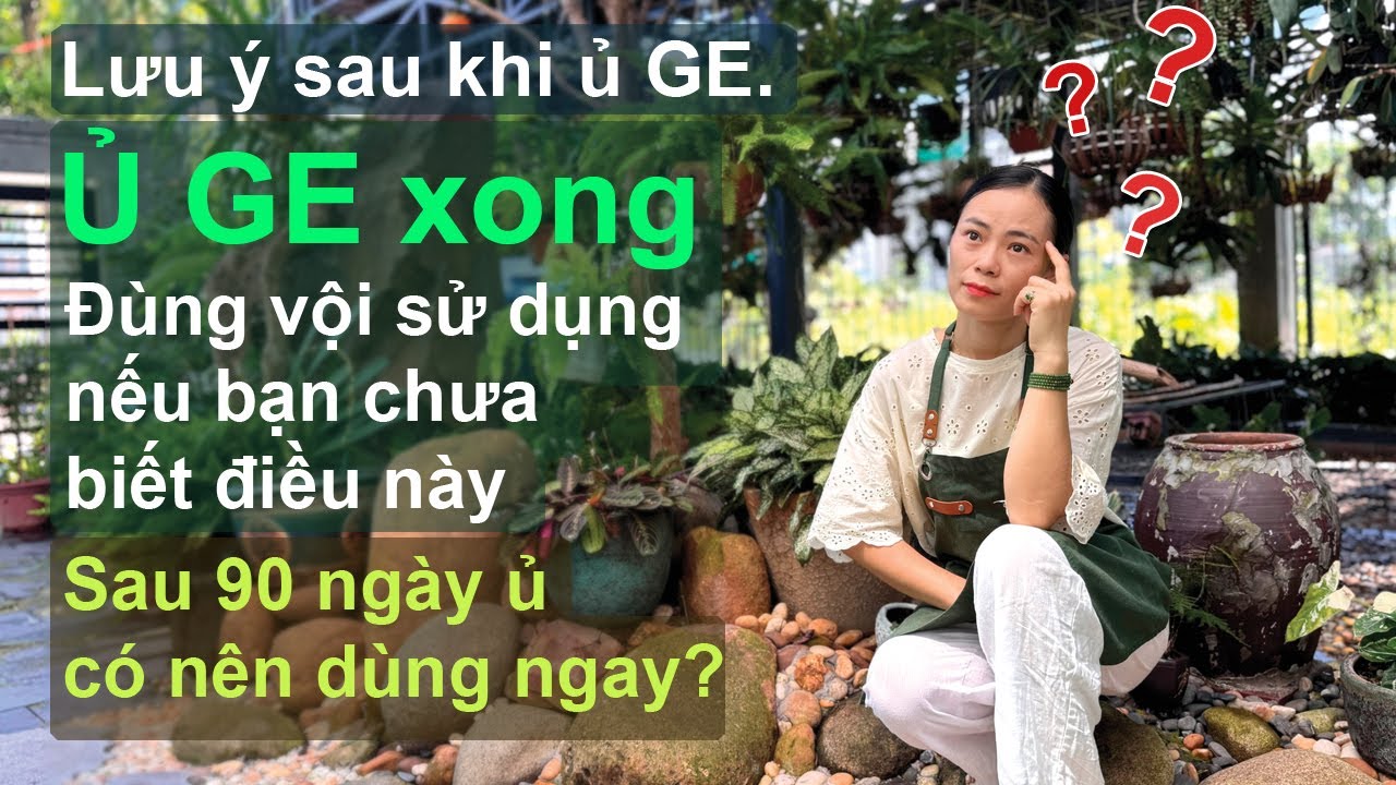 Lưu ý sau khi ủ GE đừng vội sử dụng khi bạn chưa biết điều quan trọng này.#orchid #aloevera#hoa Lan