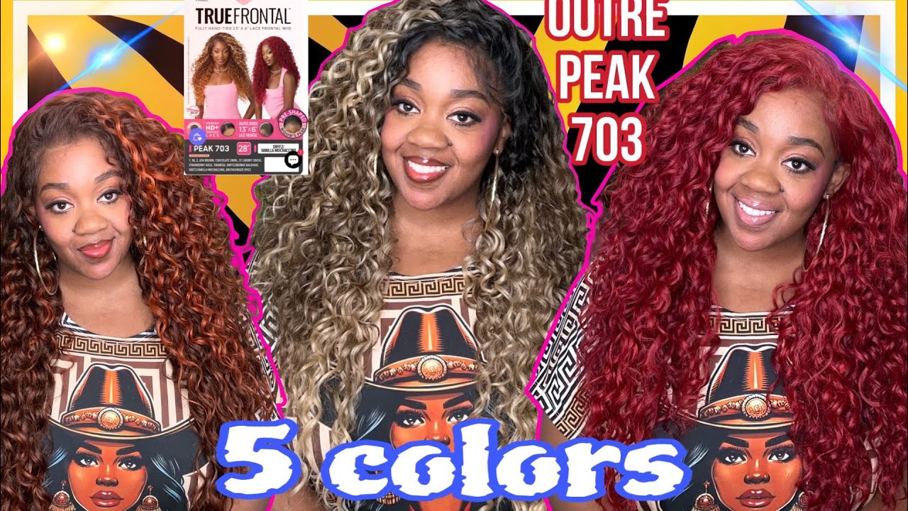 NEW! 🩵 OUTRE PEAK 703-5 COLORS 13x6 True Frontal Lace Wig LOOKBOOK!