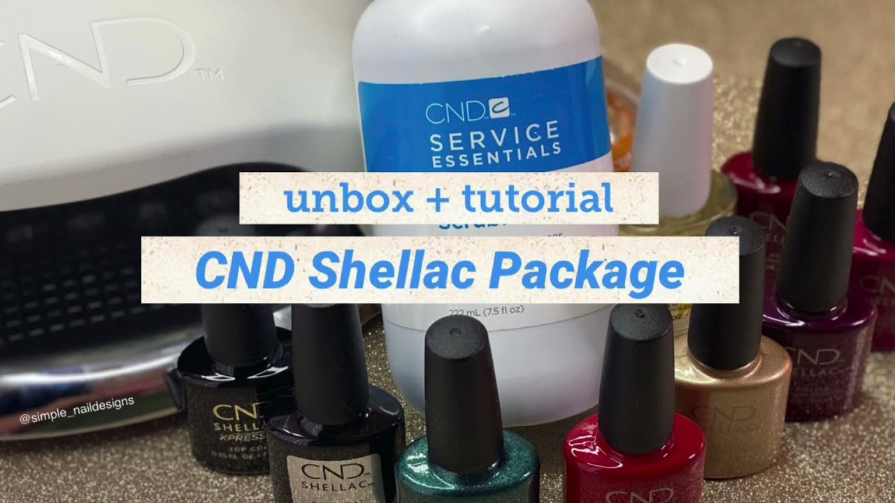 UNBOXING AND NAIL ART TUTORIAL USING CND SHELLAC | CND GEL
