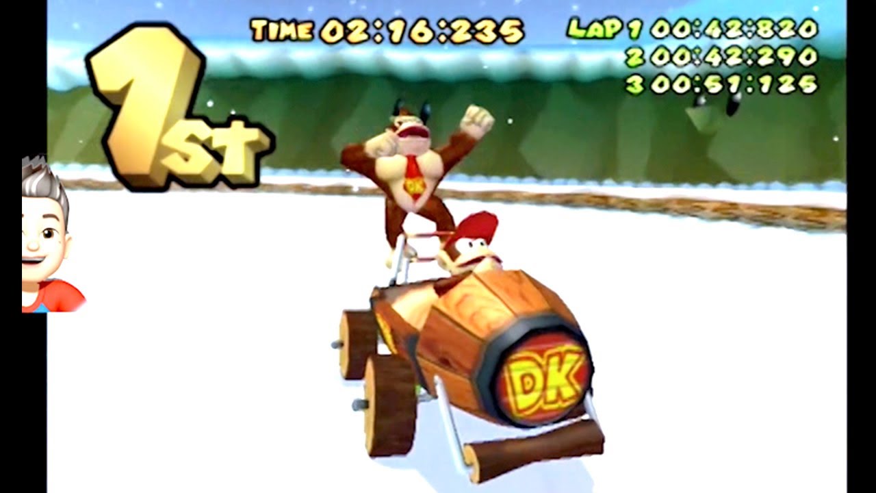 MARIO KART DOUBLE DASH GRAND PRIX 50 CC FLOWER CUP DONKEY KONG & DIDIKONG ORIGINAL GAMECUBE 20:41:53