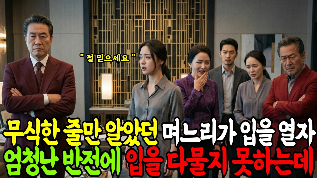 무식하고 멍청한 줄 알고 무시하던 시댁식구들, 며느리가 입열자 엄청난 반전이 일어나는데 | 노후사연 | 감동사연 | 인생사연 | 시니어사연 | 오디오북 |