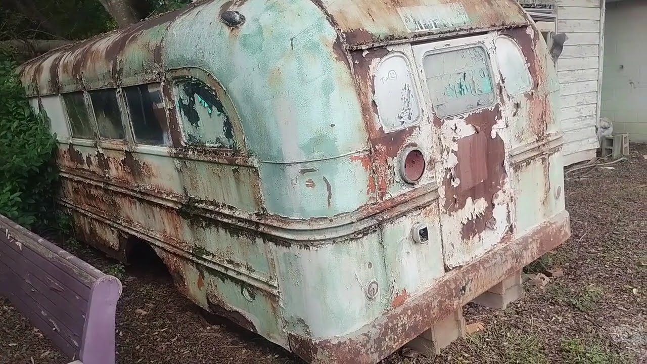 Abandoned School Bus from the 1940's