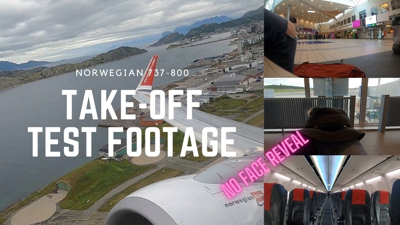 Norwegian B737-800 Take-off from Bod&oslash; Airport