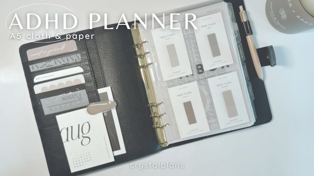 this planner actually helps my ADHD | A5 cloth & paper cover