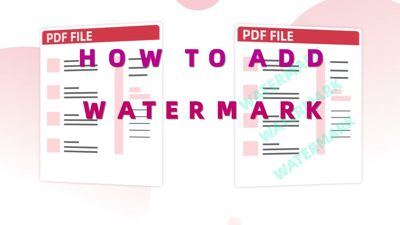 How to Add Watermark in PDF?