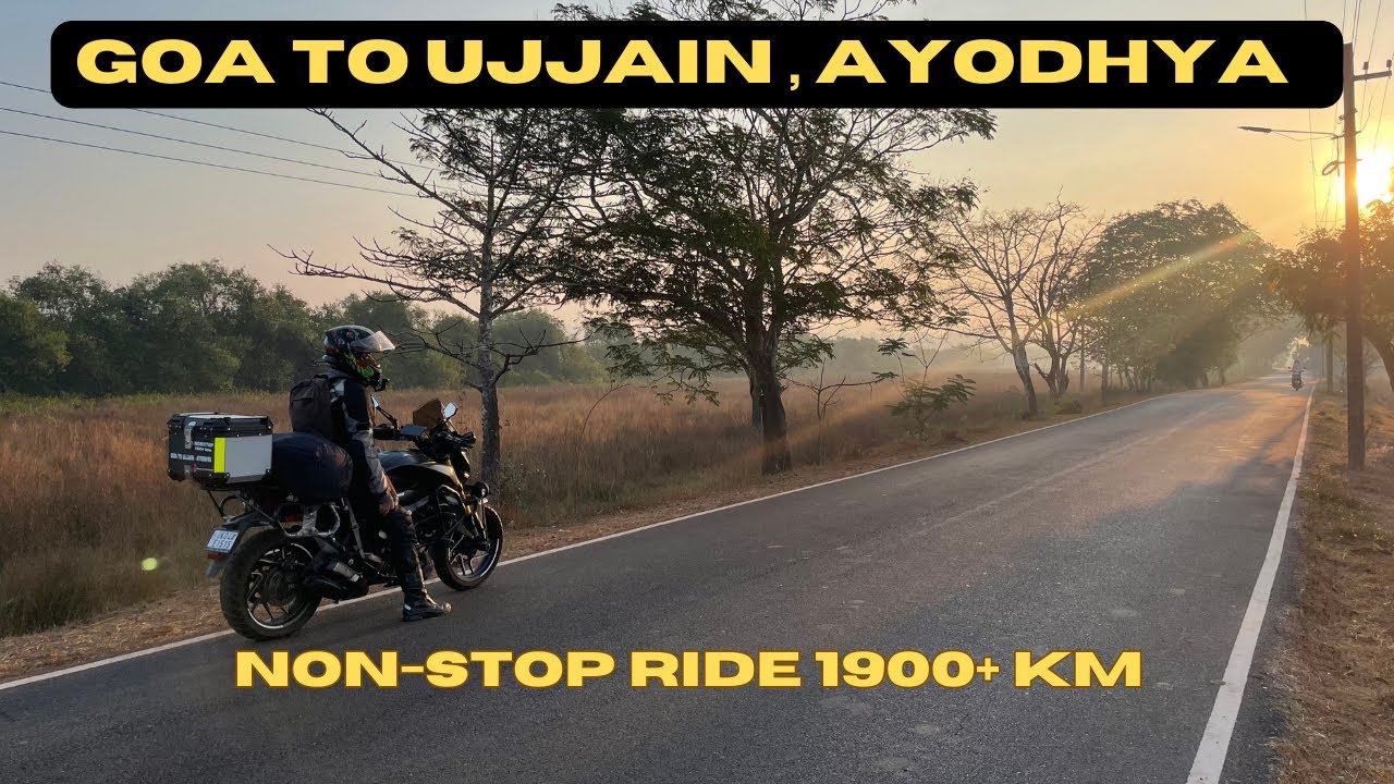 Goa to Ujjain non-stop ride 1900 km+ || Record break || Part 1