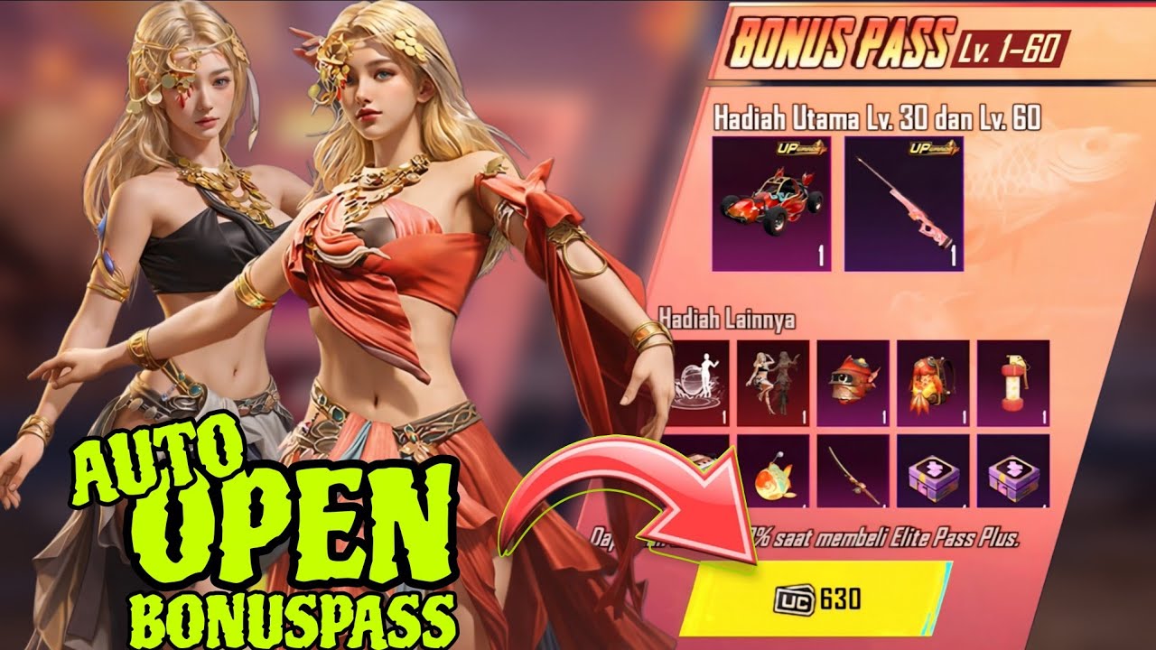 AUTO OPEN SIH‼️😁 FREE AWM LV 5 DAN BUGGY KEREN CUMAN 630 UC‼️🔥 NYESEL SIH KALAU DI SKIP‼️🤭