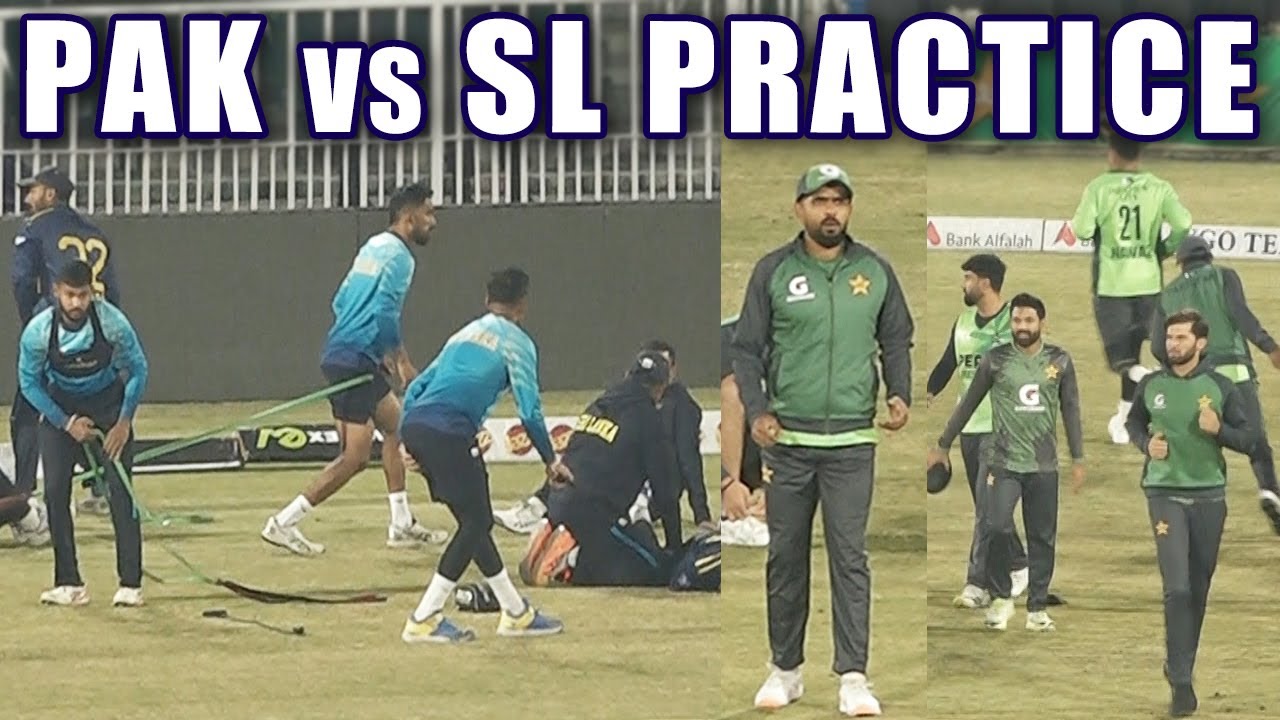 Pakistan vs Sri Lanka ODI Squad Practice at Pindi Stadium | Preparation for 2nd Match