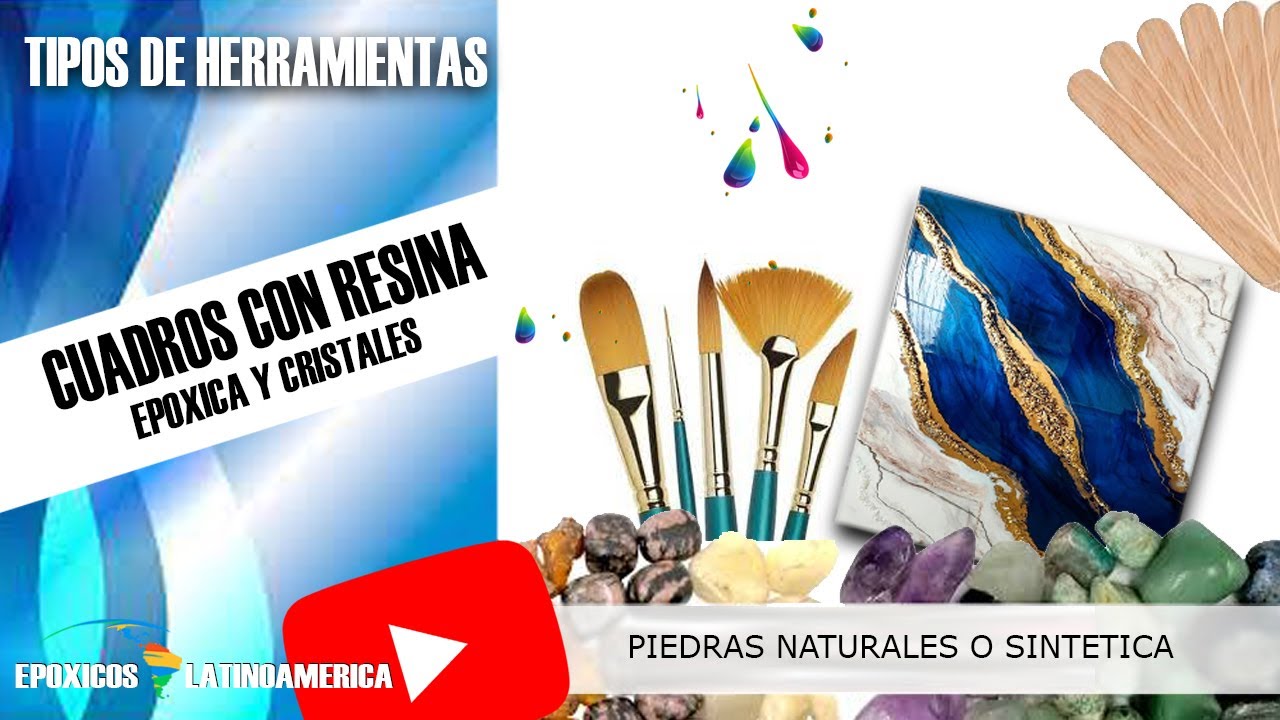 Lección No.1 Tipos de resina epoxica para diseñar cuadros