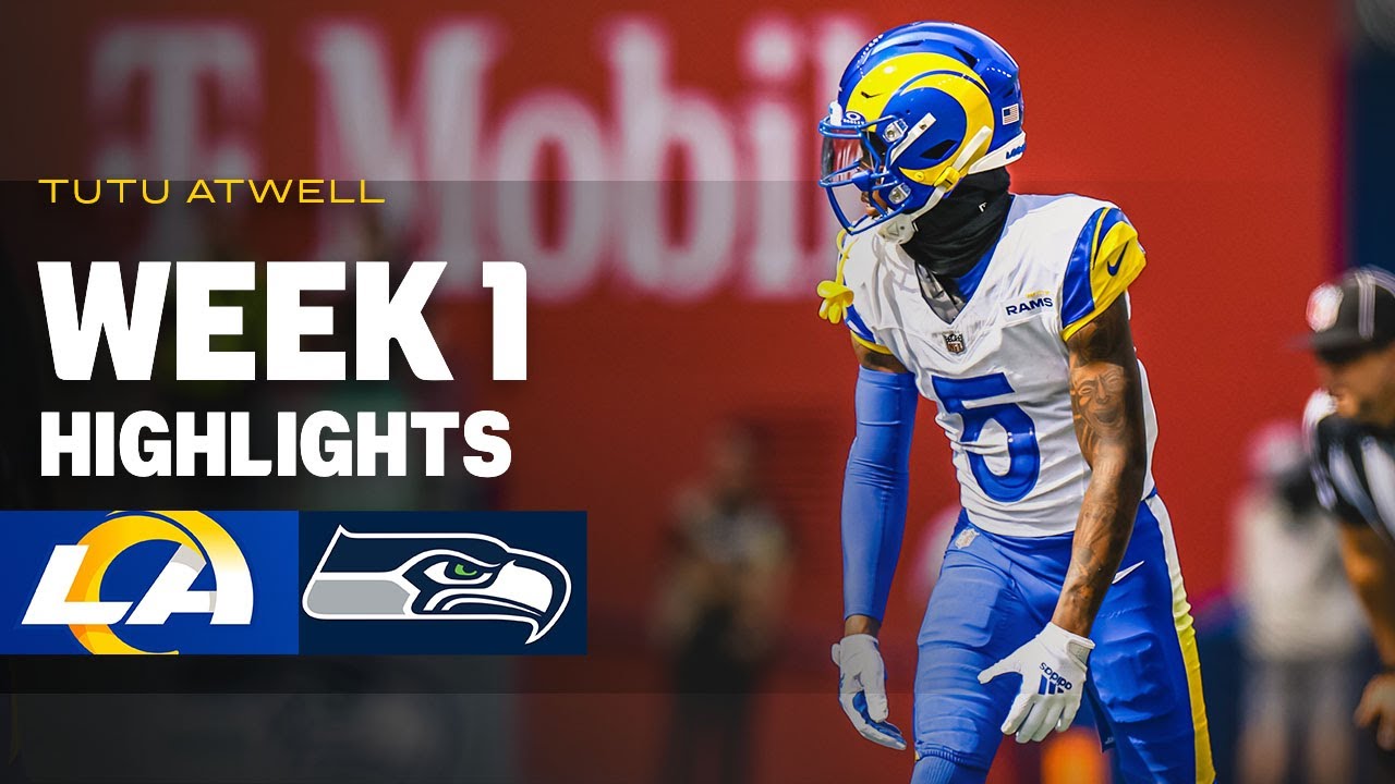 Highlights: Every Catch From Rams WR Tutu Atwell's 119-Yard Game vs. Seahawks In Week 1