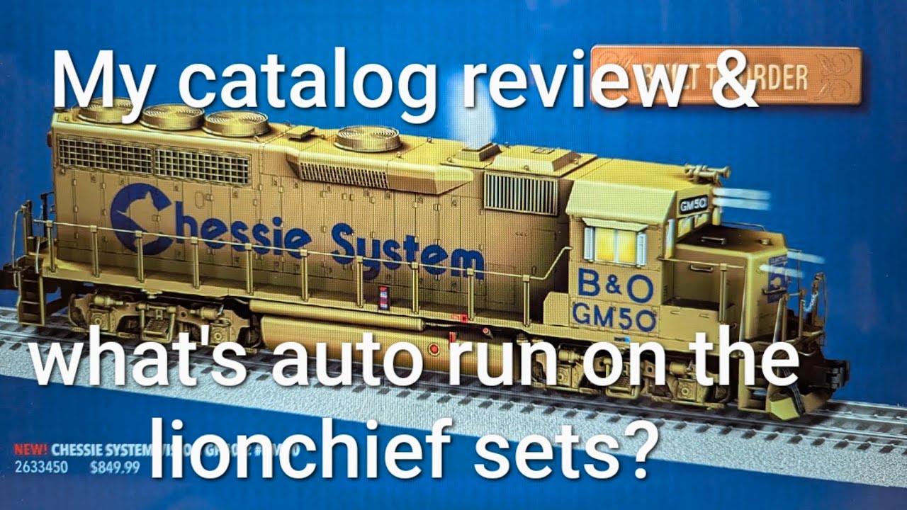 Lionel 2026 Big Book Review & what's auto run for lionchief engines?