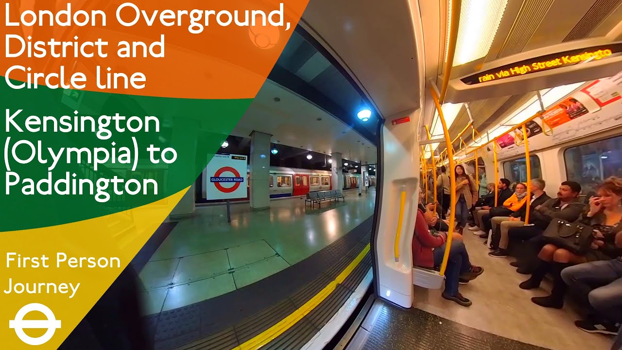 London Underground First Person Journey - Kensington (Olympia) to Paddington