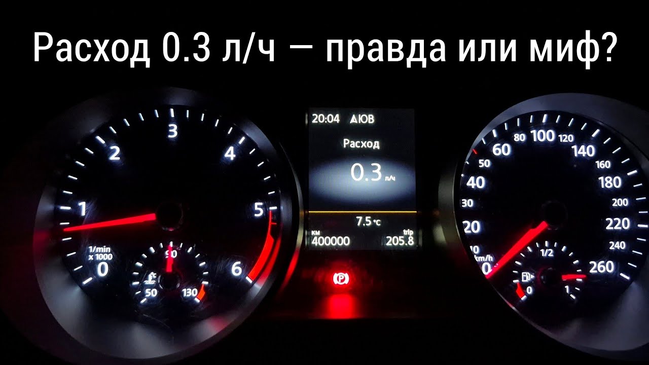 Расход топлива на холостом ходу - Volkswagen Passat B8, 1.6 TDI