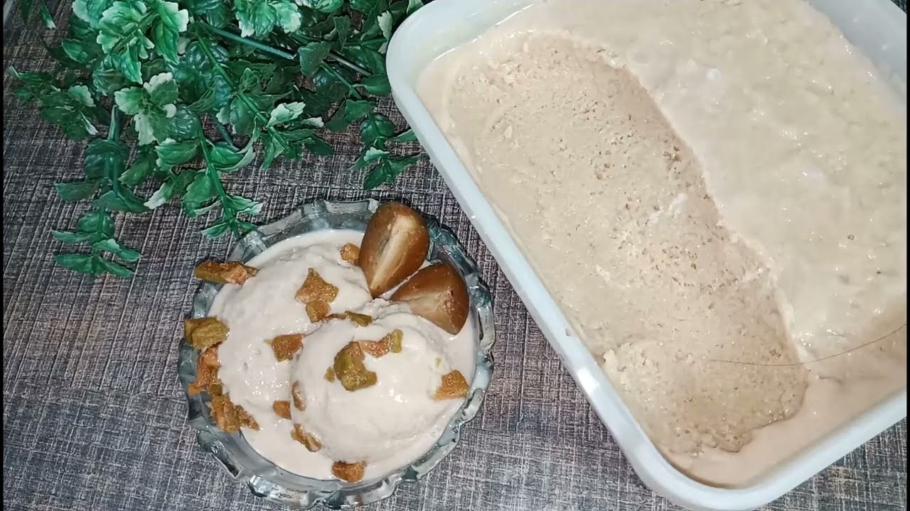 How To Make Chikoo Icecream | Easy And Quick Recipe | Chikoo Ki Icecream