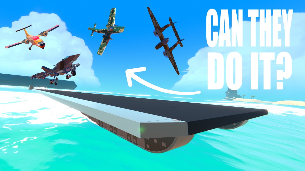 Can OTHER PEOPLE Land On My Aircraft Carrier In Trailmakers Multiplayer?