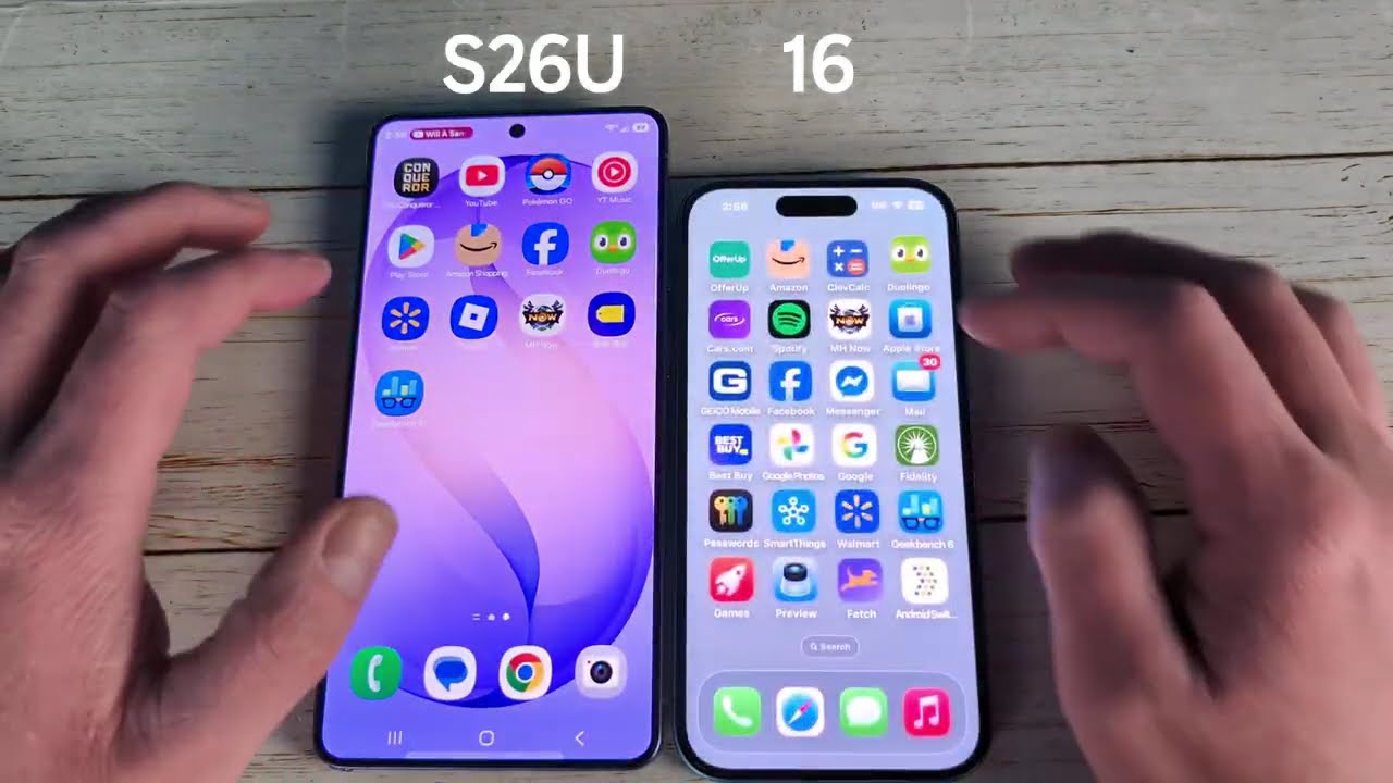 Сравнение скорости работы iPhone 16 и Samsung S26 Ultra: тест-драйв
