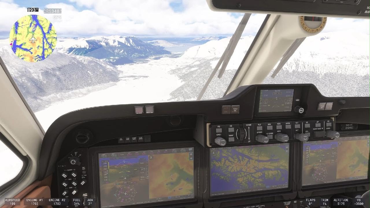 Landing in grass airstrip in South America /Patagonia Microsoft Flight Simulator 2024
