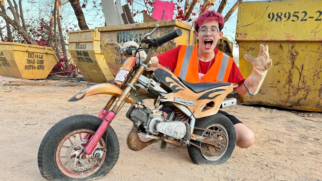 ACHAMOS UMA MOTO NO LIXO! 