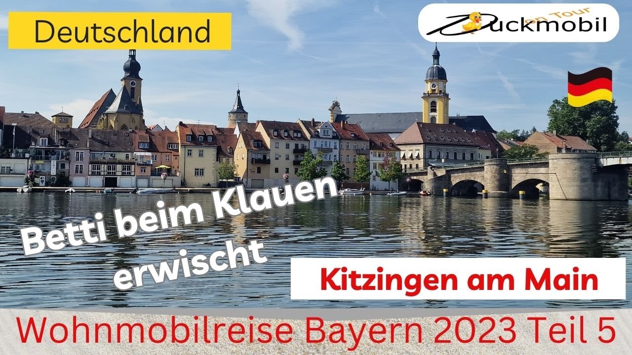 Bayern 2023 #5 - Kitzingen am Main ● Abschluss unseres Urlaubs ● schöne Orte am Main