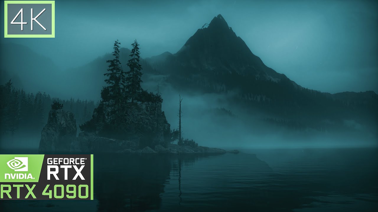4k Alan Wake 2 Dark Forest Horror Ambience - Path Tracing AI DLSS 3.5 RTX 4090