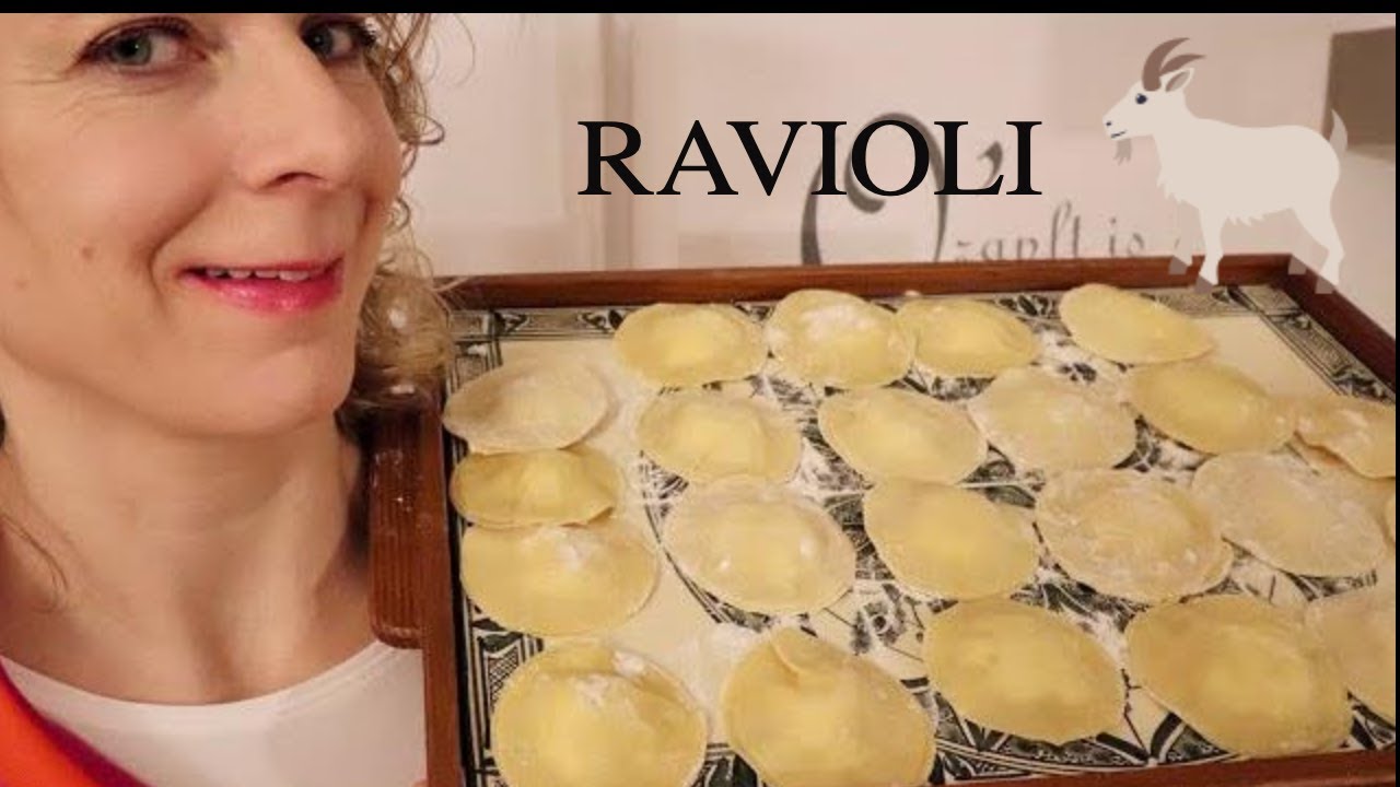selbstgemachte Ravioli⎮mit Ziegenkäse gefüllt⎮vegetarisch und sooo gut!