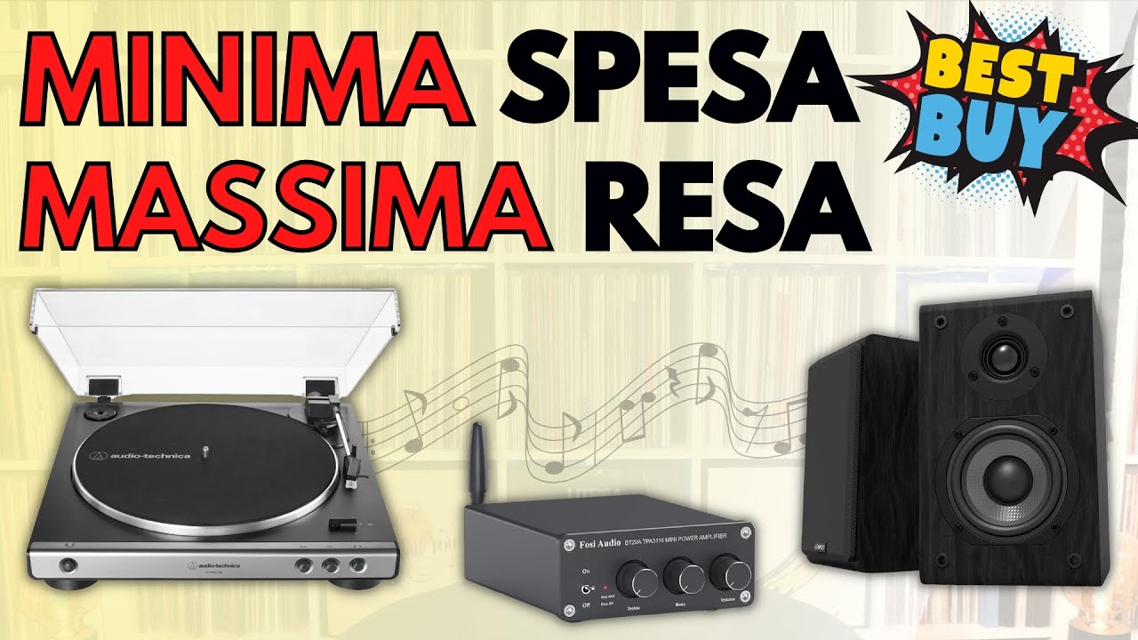 Impianto Hi-Fi SUPER ECONOMICO con giradischi automatico ► AT-LP60XUSB | FOSI BT20A | LONPOO LP42