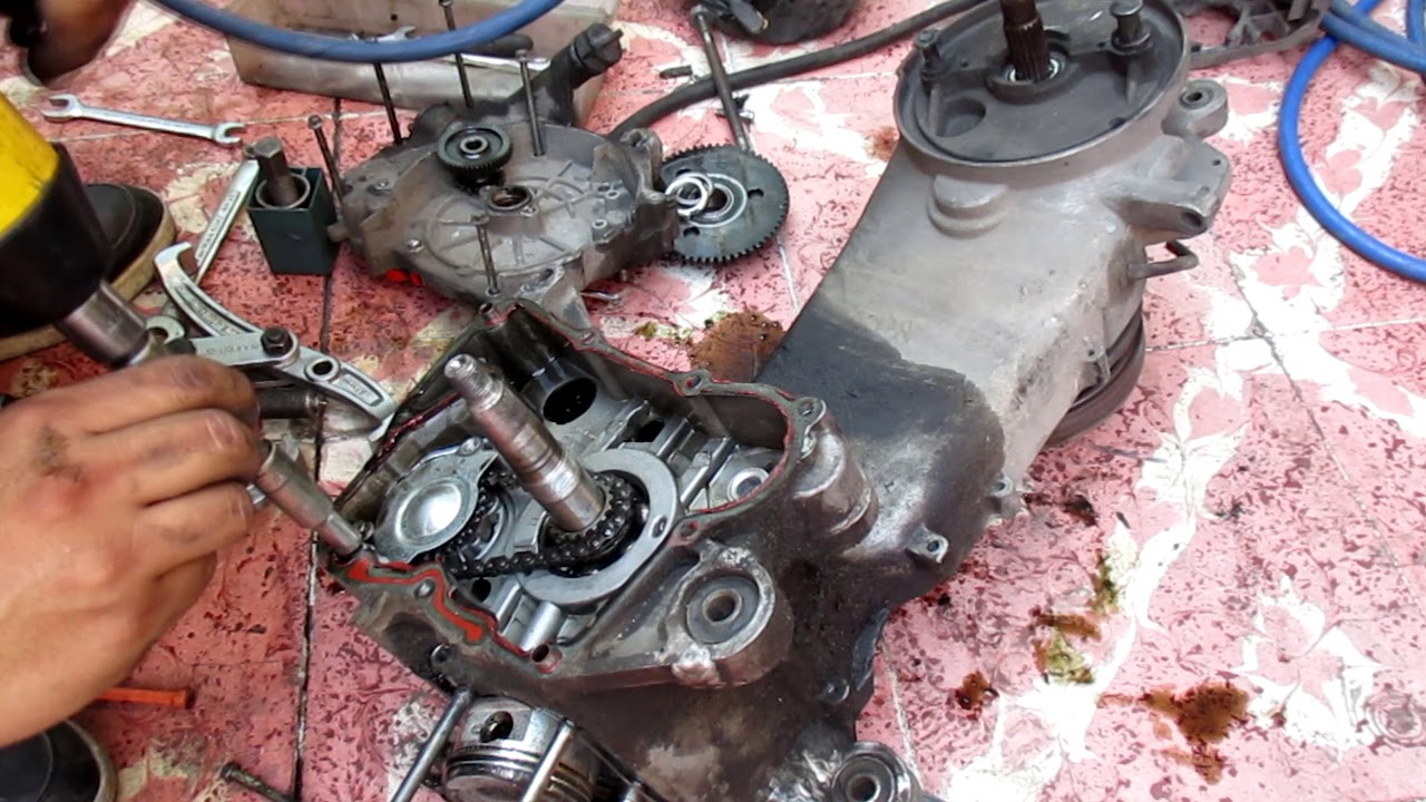 DESARME de MEDIO MOTOR PARA CAMBIAR JUNTAs FUGA DE ACEITE ENMEDIO WS 150 ITALIKA