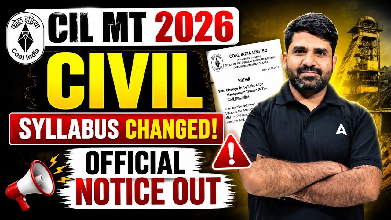 CIL MT 2026 Civil Syllabus Changed 🚨 | New Exam Pattern & Strategy | By Pramod Agrahari