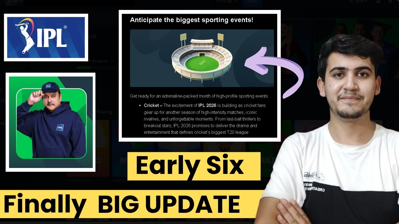 Big Update IPL Early Six Promotion || What you were waiting for is here #stake #earlysix