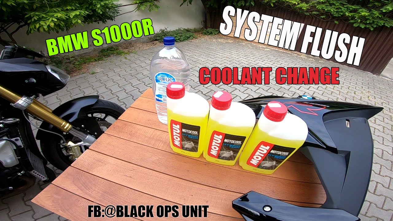 BMW S1000R Coolant Change System Flush (S1000R, S1000XR)