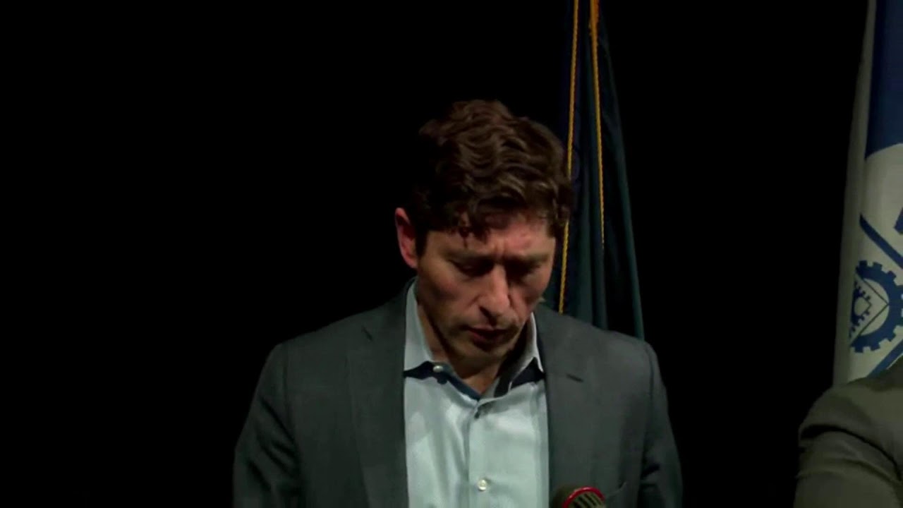 Mayor Jacob Frey holds a press conference at Minneapolis City Hall