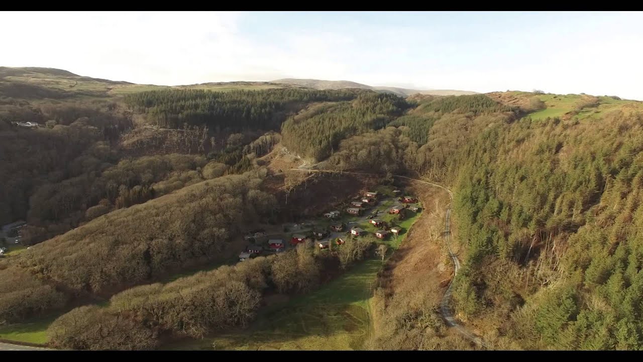 Frongoch boat yard in the Dyfi valley - aerial footage - DJI Phantom 3