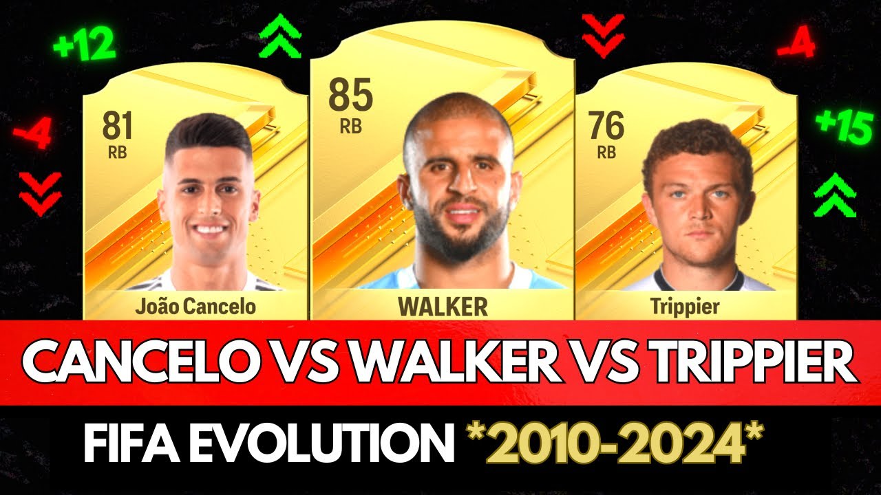 CANCELO VS WALKER VS TRIPPIER FIFA EVOLUTION! 👀🤯 | FIFA 10 - EA FC 24