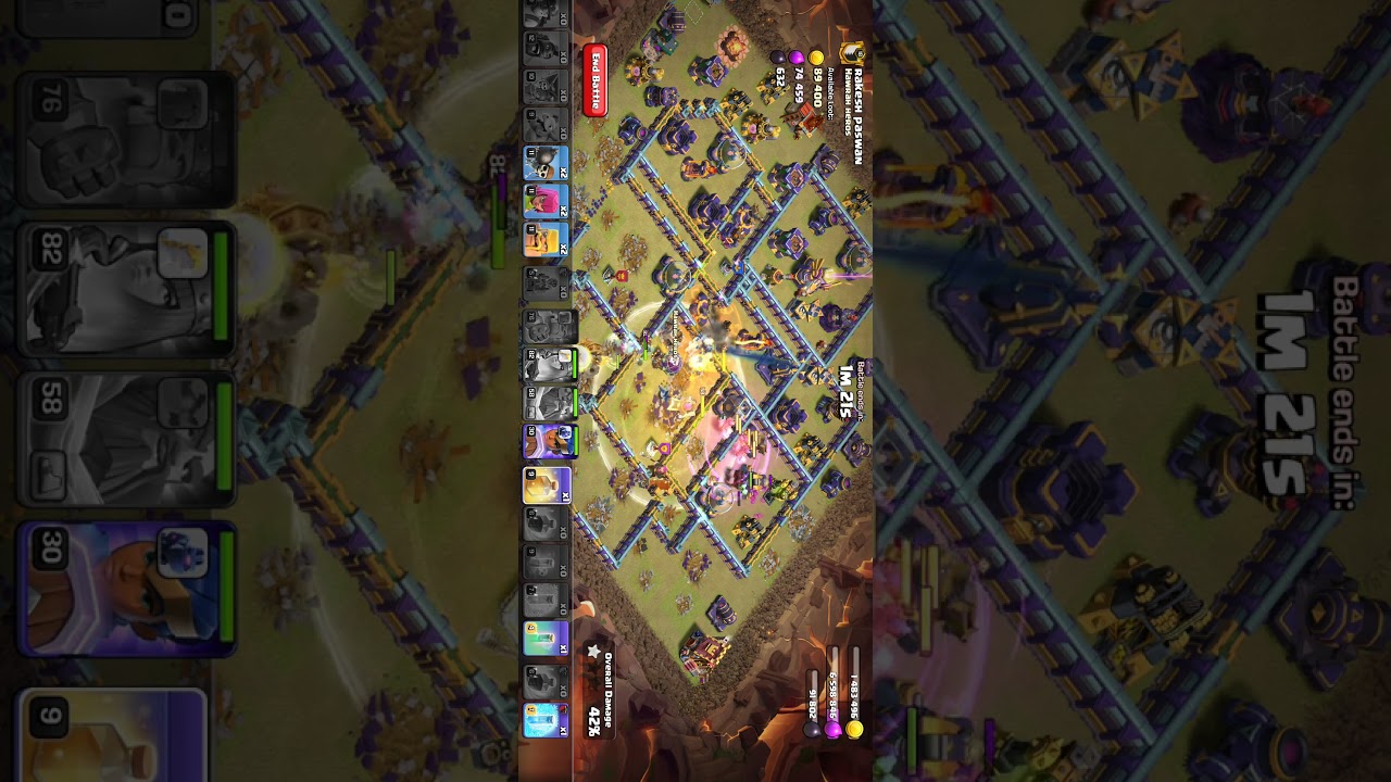 perfect QC hybrid of TH15 in the clan war
