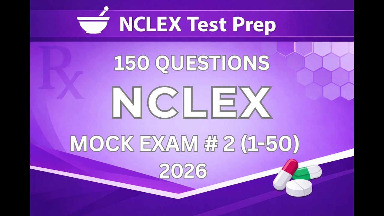 Пробный экзамен NCLEX-RN 2026: Сдайте с первой попытки (1&ndash;50 из 150 практических вопросов)