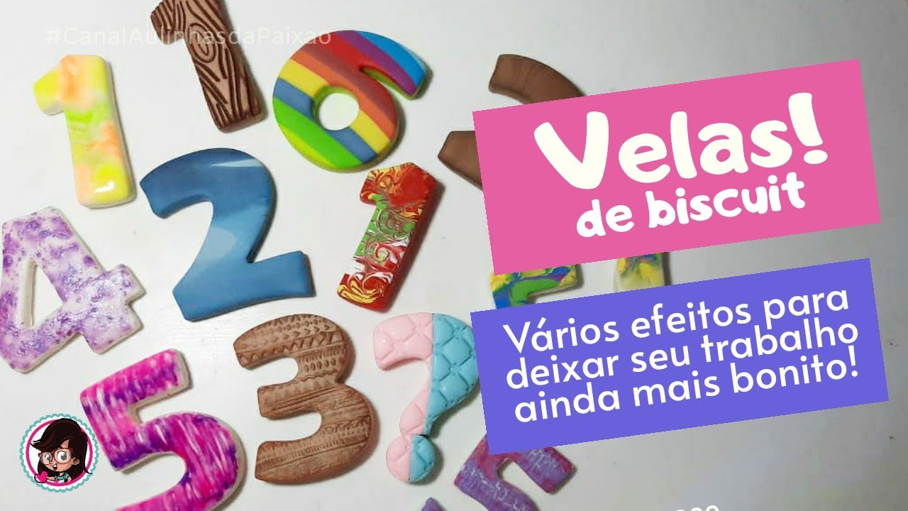 Velas de Biscuit Vários efeitos num só vídeo!