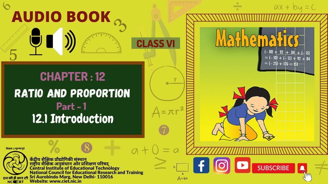 Chapter 12  Ratio and Proportions  Part 1  12 1 Introduction