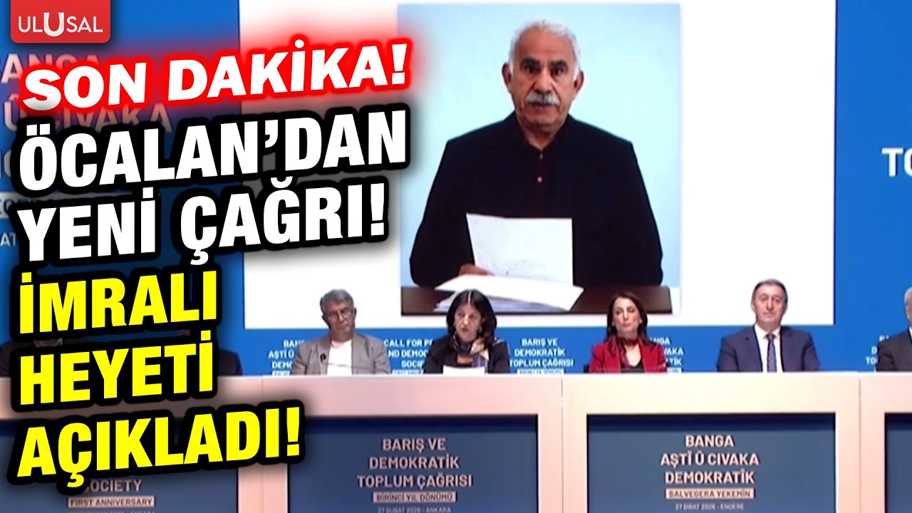 Son dakika! Öcalan'ın yeni çağrısını DEM Parti İmralı açıkladı!