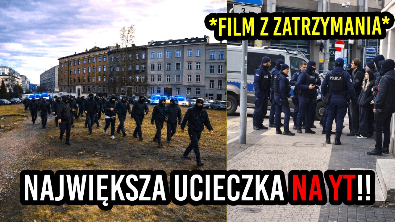 WIELKA UCIECZKA przed POLICJĄ w 100 OS&Oacute;B!! - Najazd Medyczny Poznań