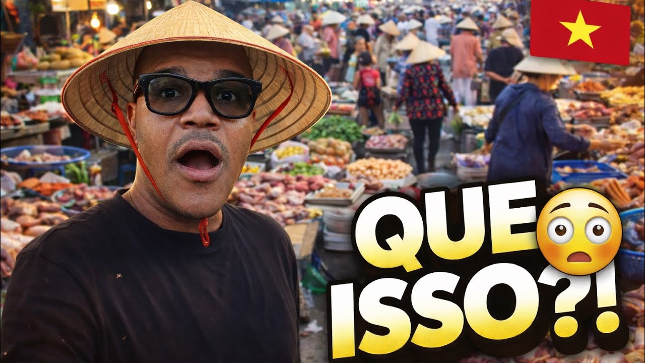Do nada, caí nesse mercado no Vietnã 😳