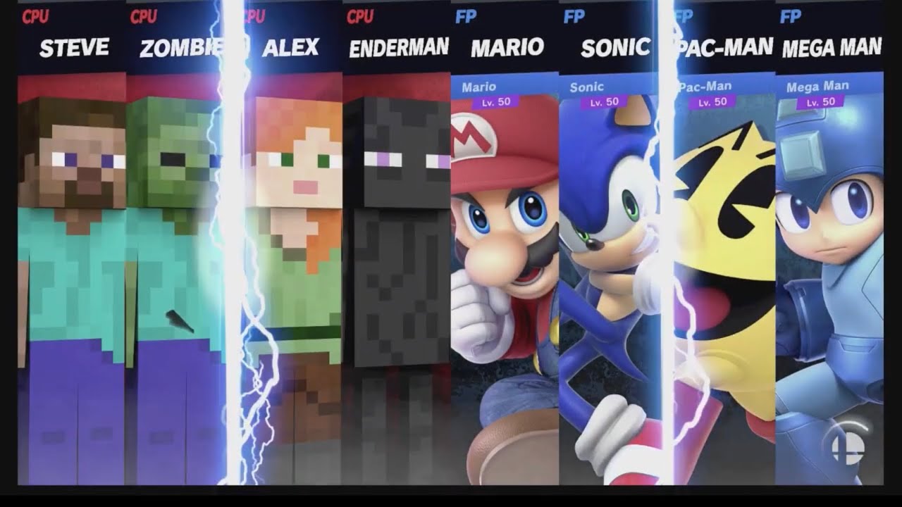 Super Smash Bros Ultimate Amiibo Fights – Steve & Co #24 Minecraft vs Legends