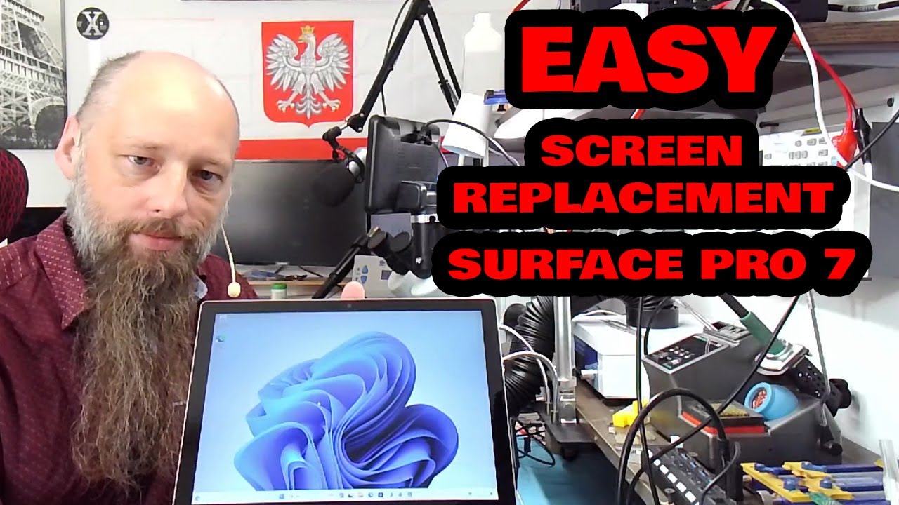 Surface Pro 7 model 1866 Screen Replacement The Easy Way