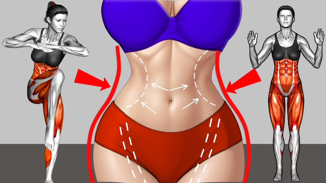 🔥30- Standing Ab Workout🔥Burn Belly Fat & Lose Stomach Fat in Just 14 Days | No Jumping