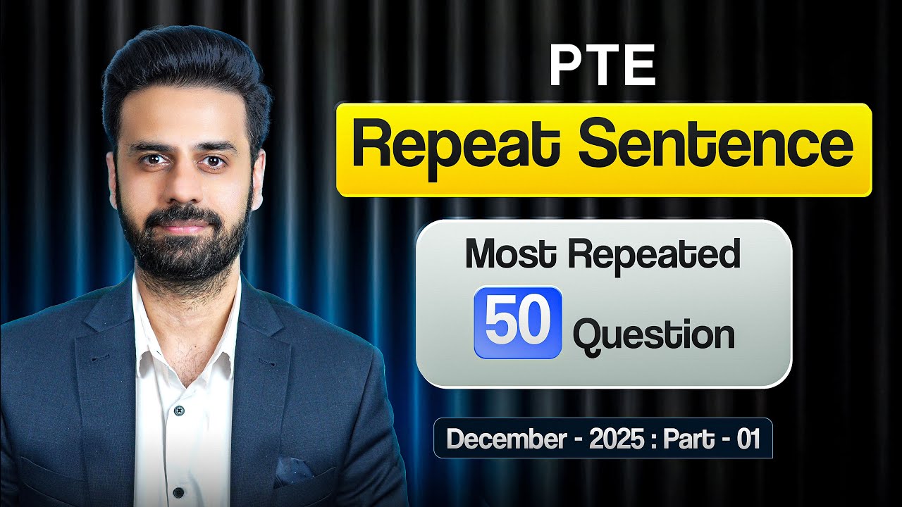 PTE Speaking Repeat Sentence | Real Exam Predictions December 2025 | VLE