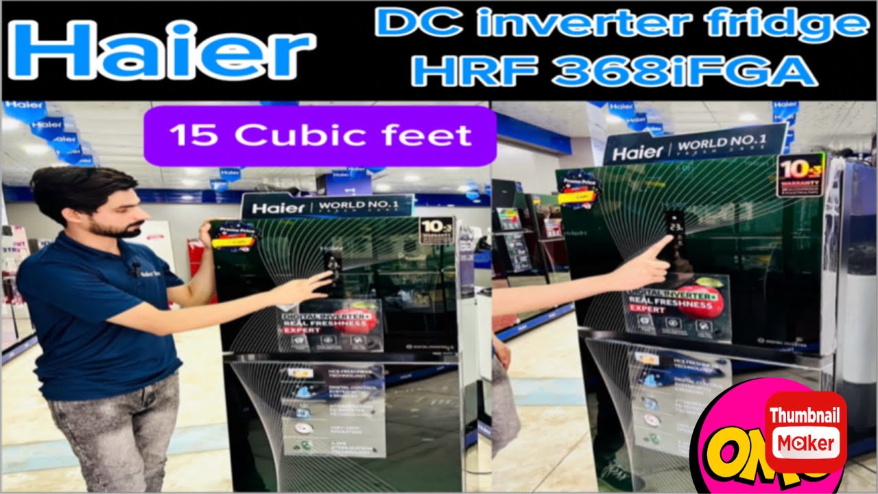 Haier DC inverter refrigerator/ digital temperature setting/ HRF 368IFGA IF series touch setting