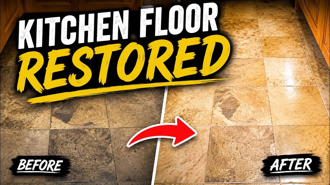 Kitchen stone floor clean and seal