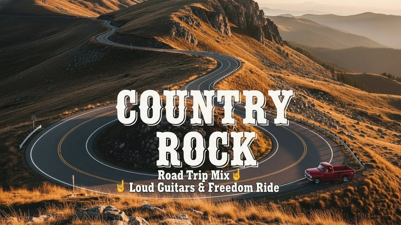 Country Rock Road Trip Mix 🤘 Loud Guitars & Freedom Ride