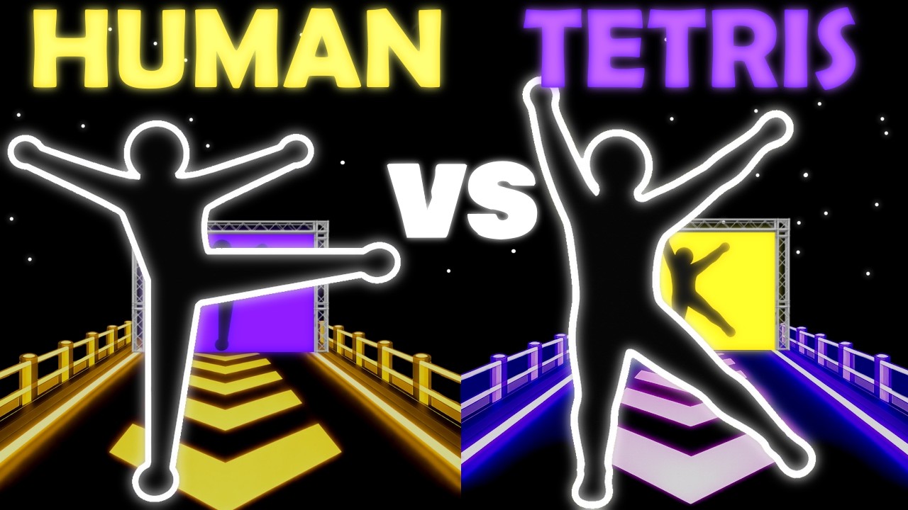 ДУЭЛЬ &laquo;ЖИВОЙ ТЕТРИС&raquo; | Версия PVP для 2 игроков | 4-МИНУТНОЕ иммерсивное интерактивное видео