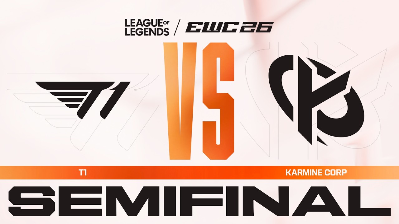 T1 vs Karmine Corp | League of Legends at EWC 26 - Semifinal - VOD