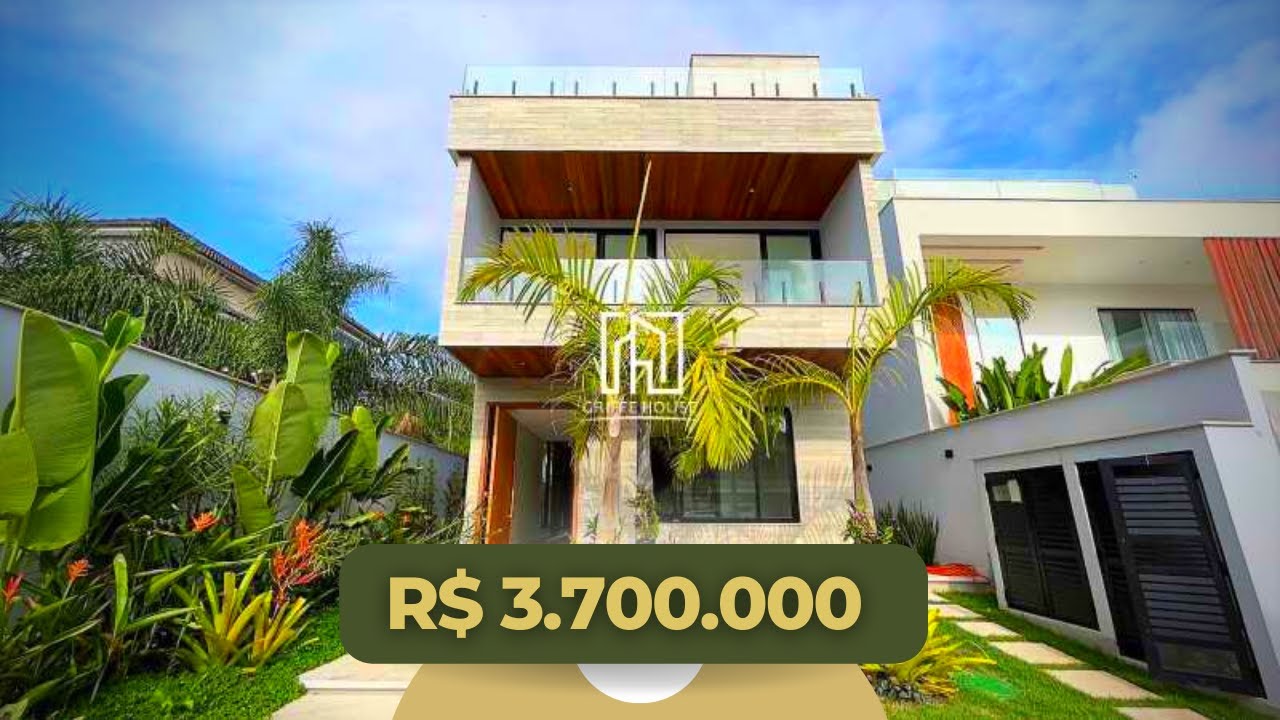 CASA PARA PRIMEIRA OCUPA&Ccedil;&Atilde;O NO RECREIO, RIO DE JANEIRO - RJ, &Agrave; VENDA POR R$ 3.700.000 - Griffe House